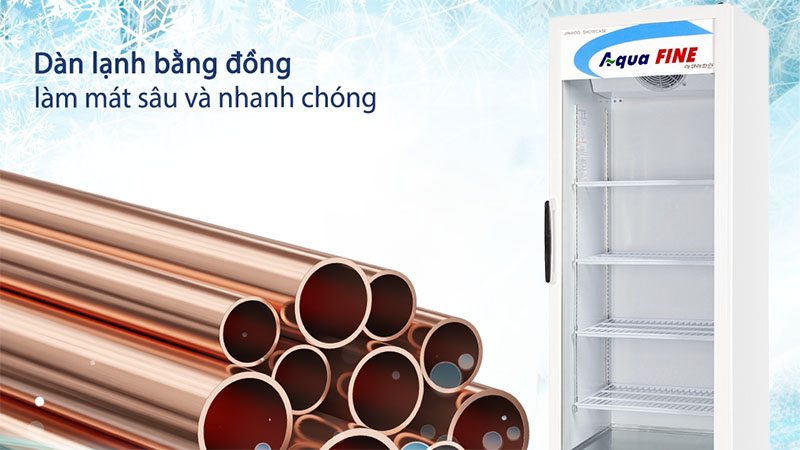 Tủ đông đứng Aquafine JW-500CF - Hàng chính hãng