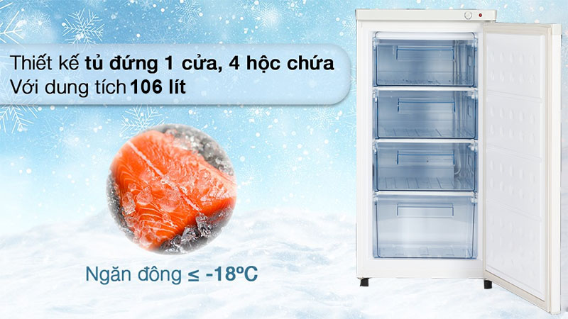 Tủ đông đứng Hòa Phát HUF-300SR1 - Hàng chính hãng