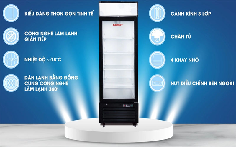 Tủ đông đứng Sanaky VH-768K