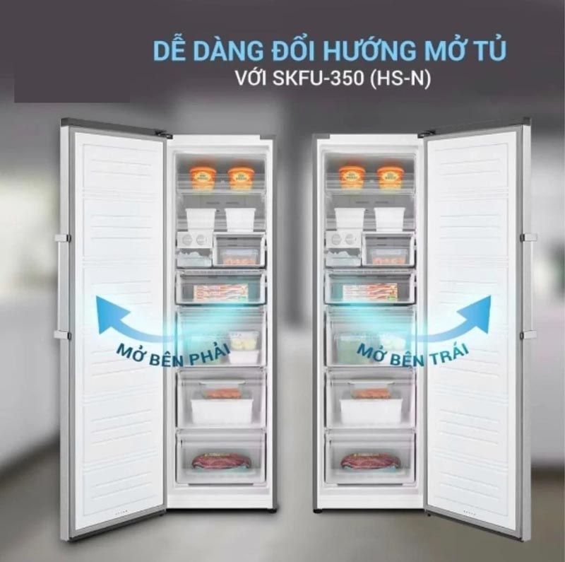 Làm lạnh bằng quạt gió, hơi lạnh tỏa đều khắp tủ