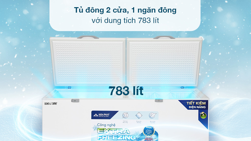 Tủ đông Hòa Phát HPF AD6783 783 lít - Hàng chính hãng
