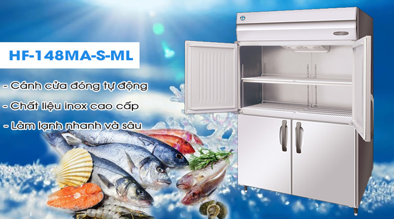 Tủ đông 4 cánh Hoshizaki HF-148MA-S-ML - Hàng chính hãng
