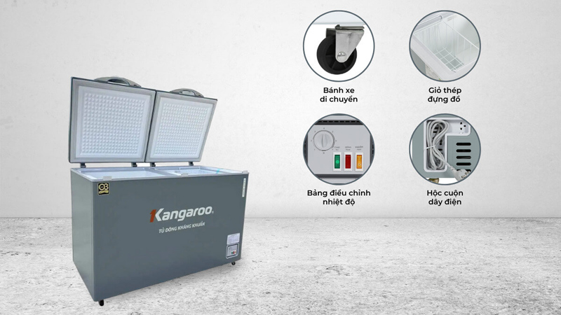 Tủ đông kháng khuẩn 327 lít KGFZ389NK2 - Hàng chính hãng