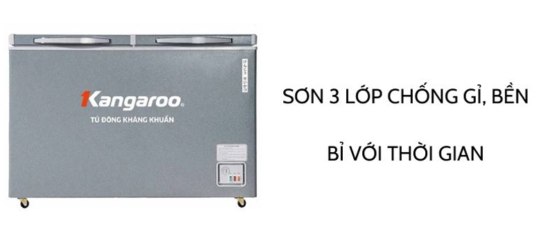 Thân tủ được làm từ thép sơn tĩnh điện cao cấp, chống hoen gỉ, bám bẩn hay trầy xước