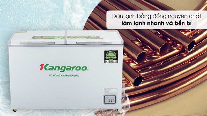 Tủ đông kháng khuẩn Inverter Kangaroo 286 lít KG399IC1 - Hàng chính hãng
