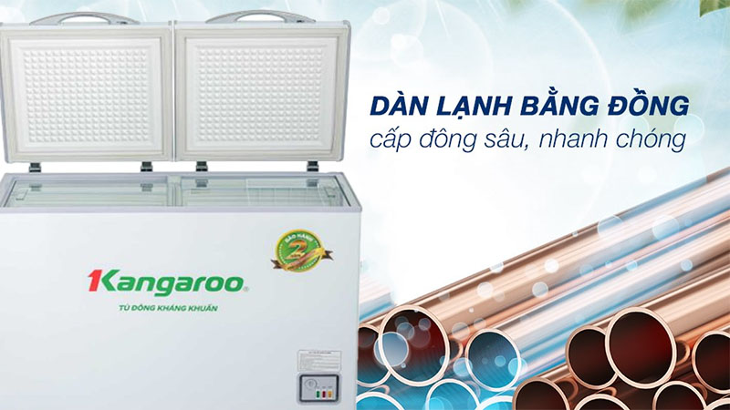 Tủ đông kháng khuẩn Kangaroo 286 lít KG399NC1 - Hàng chính hãng