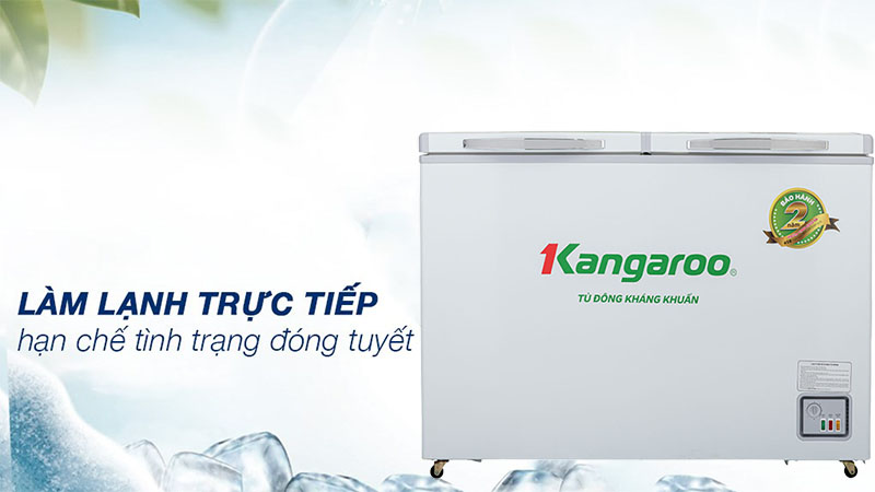 Tủ đông kháng khuẩn Kangaroo 286 lít KG399NC1 - Hàng chính hãng
