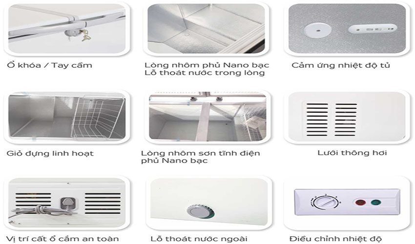 Tủ đông kháng khuẩn Kangaroo KG268C2 - Hàng chính hãng