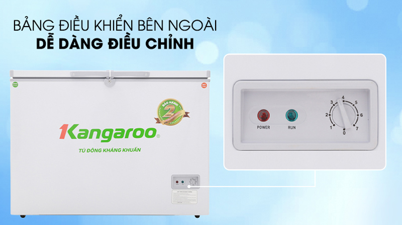 Tủ đông kháng khuẩn Kangaroo KG298C2 - Hàng chính hãng