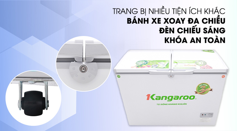 Tủ đông kháng khuẩn Kangaroo KG298C2 - Hàng chính hãng
