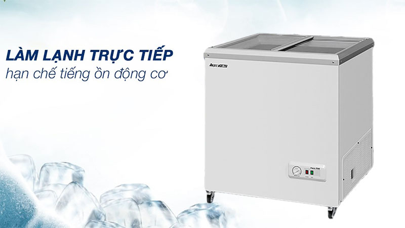 Tủ đông kính lùa AquaFine JW-200F - Hàng chính hãng