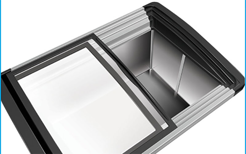 Tủ đông kính cong lùa Aquafine JW-245FR - Hàng chính hãng