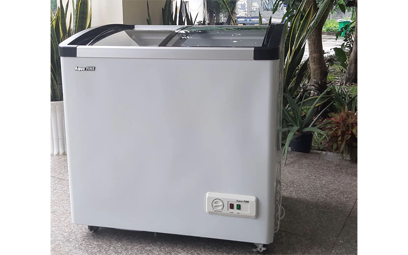 Tủ đông kính cong lùa Aquafine JW-245FR - Hàng chính hãng
