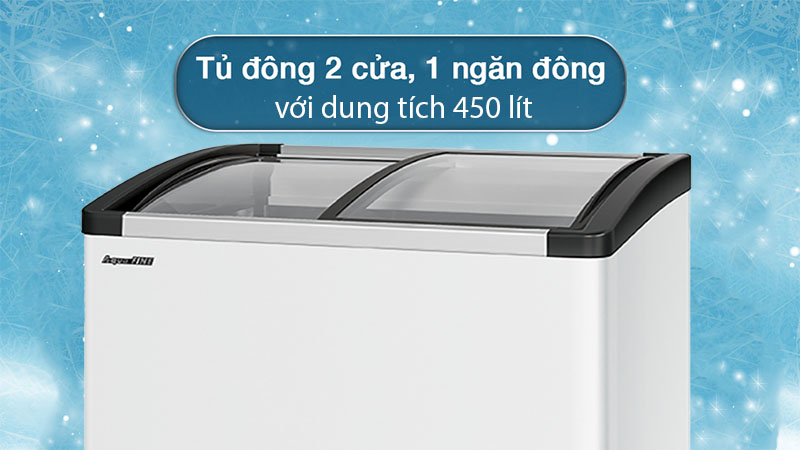 Tủ đông kính lùa Aquafine JW-1500F - Hàng chính hãng