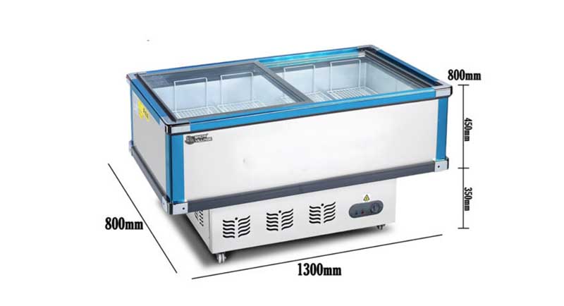Kích thước của tủ đông trưng bày thực phẩm  Snow Village SD/SC-1300 