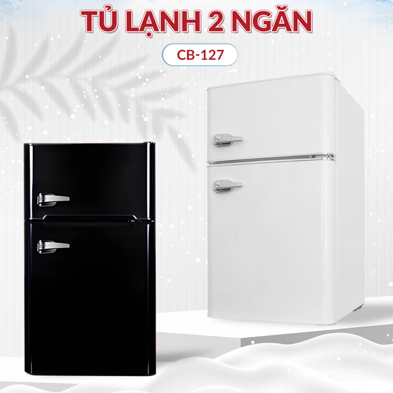 Tủ lạnh 128 lít Cobi CB-127B/W  - Hàng chính hãng