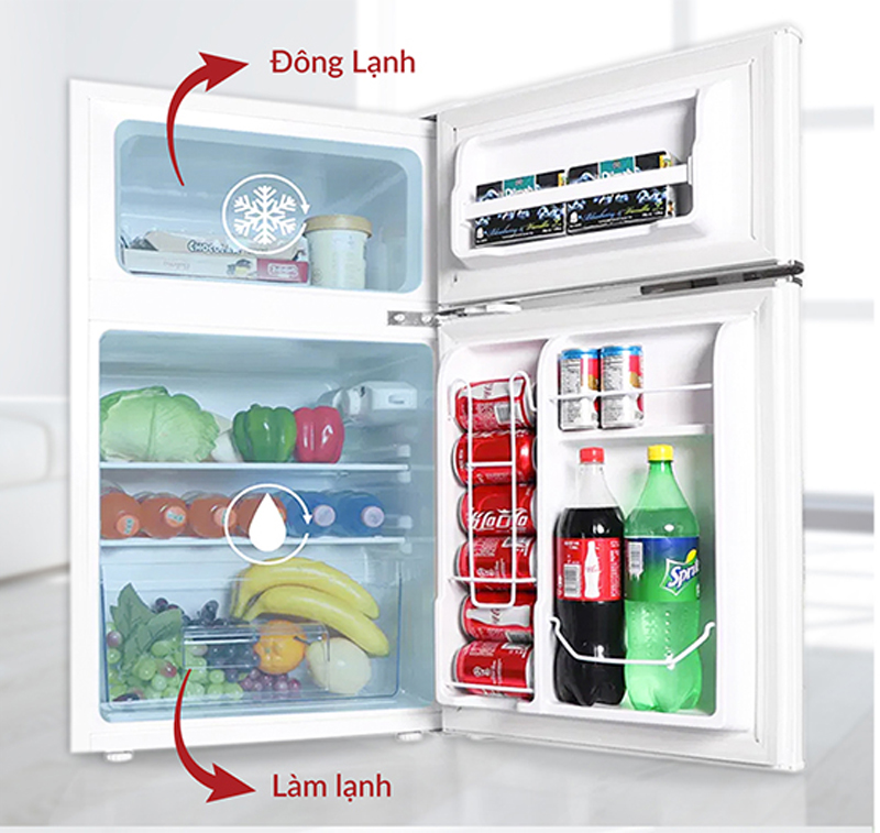 Tủ lạnh 128 lít Cobi CB-127B/W  - Hàng chính hãng