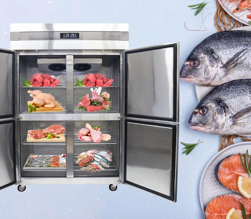 Dung tích lên đến 1100L, bảo quản được lượng lớn thực phẩm