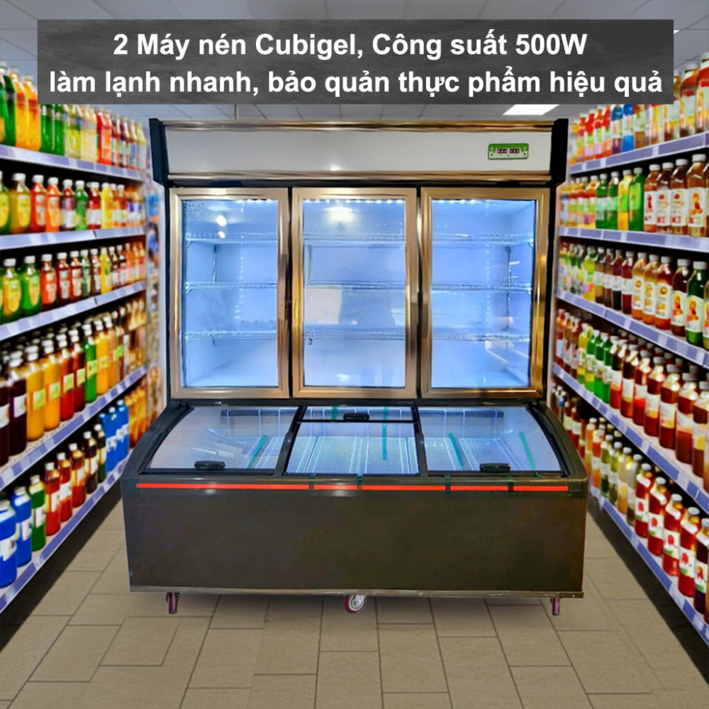 Tủ đông mát 2 chế độ Lightcool SC-1760D 1170L - Hàng chính hãng