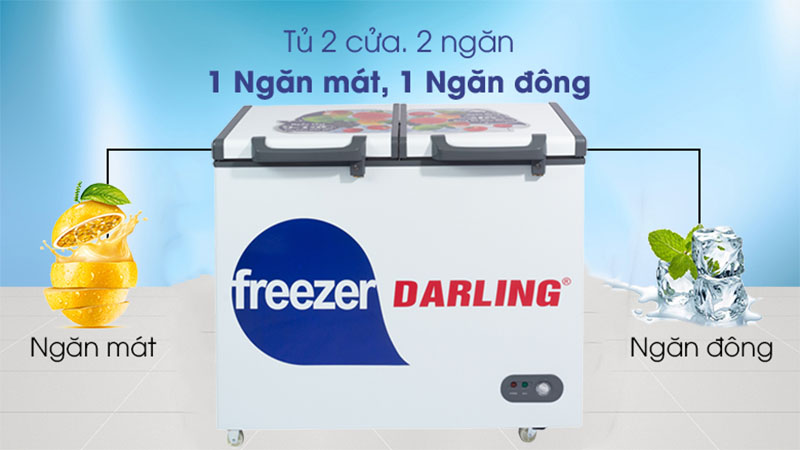 Tủ đông mát 2 ngăn Darling DMF-4999W2 - Hàng chính hãng