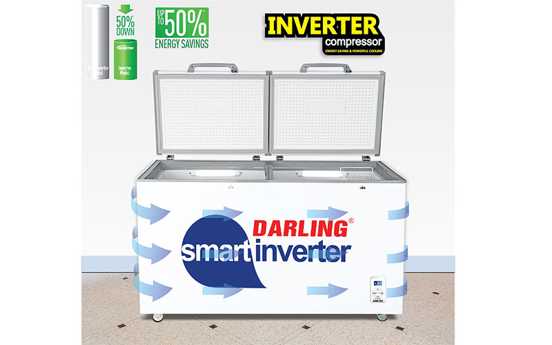 Tủ đông mát 2 ngăn Inverter Darling DMF-2699WSI - Hàng chính hãng