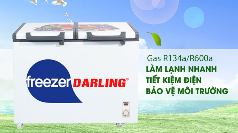 Tủ đông mát 250 lít Darling DMF-2688WE - Hàng chính hãng
