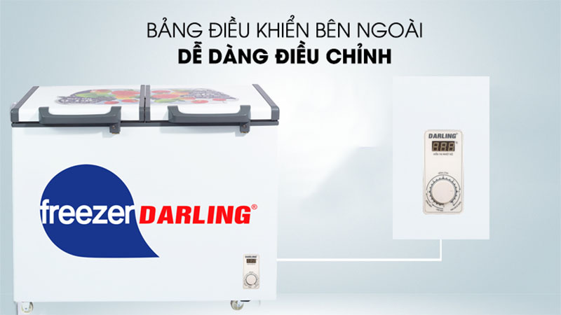Tủ đông mát 250 lít Darling DMF-2688WE - Hàng chính hãng