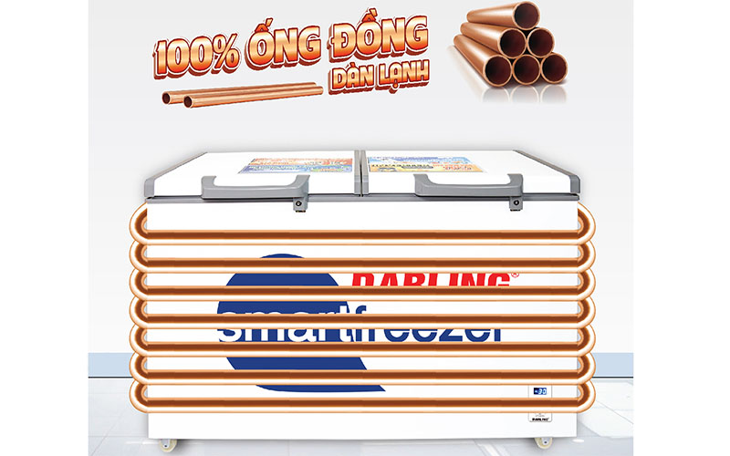 Tủ đông mát 370L Darling DMF-3699WS-2 - Hàng chính hãng