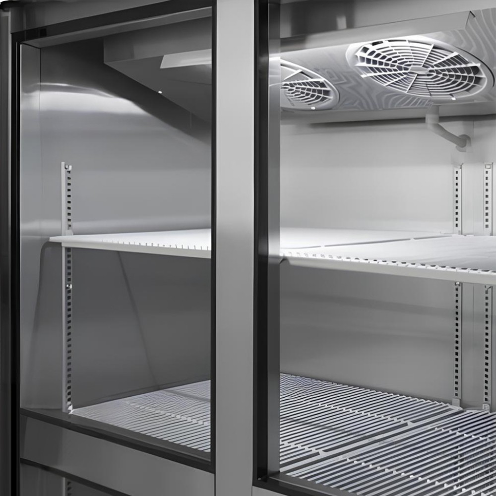 Tủ đông mát 4 cánh inox H&C CDB1.0L4ARF - Hàng chính hãng