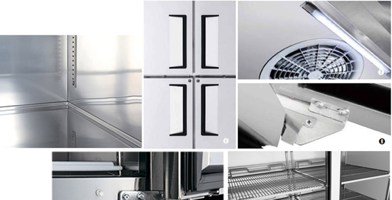 Tủ đông mát 4 cánh Turbo Air KRF45-4H - Hàng chính hãng