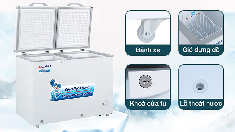 Thiết kế của Tủ đông mát Alaska BCD-3068N