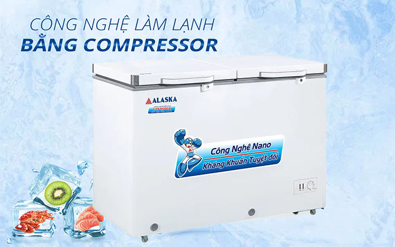 Công nghệ làm lạnh của Tủ đông mát Alaska BCD-3068N