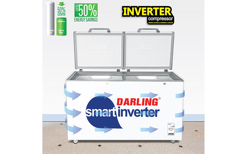 Tủ đông mát Darling Inverter 370 lít DMF-3699-WSI-4 - Hàng chính hãng