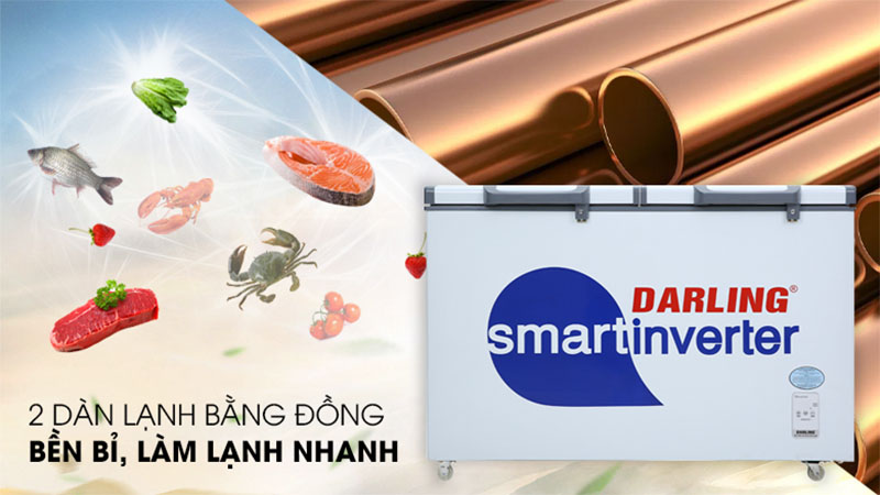 Tủ đông mát Darling Inverter 370 lít DMF-3699-WSI-4 - Hàng chính hãng