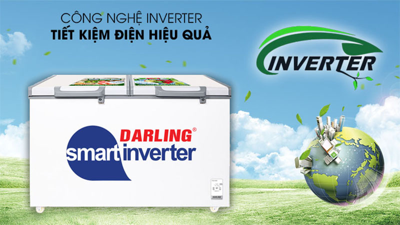 Tủ đông mát Darling Inverter 450 lít Darling DMF-4699-WSI-4 - Hàng chính hãng