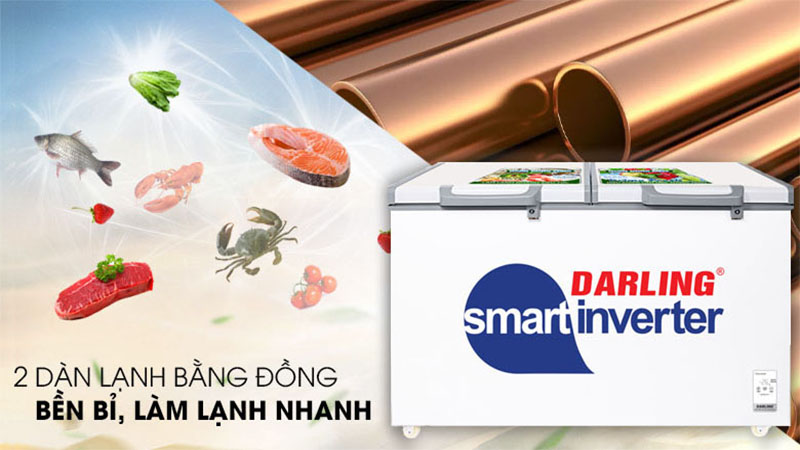 Tủ đông mát Darling Inverter 450 lít Darling DMF-4699-WSI-4 - Hàng chính hãng
