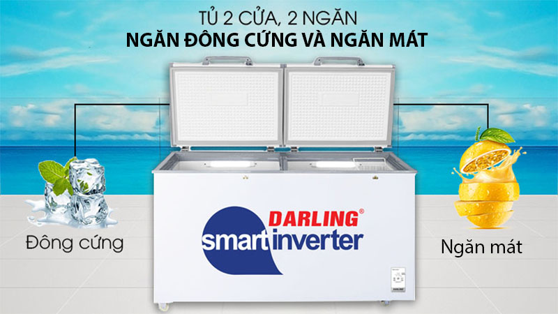 Tủ đông mát Darling Inverter 450 lít Darling DMF-4699-WSI-4 - Hàng chính hãng