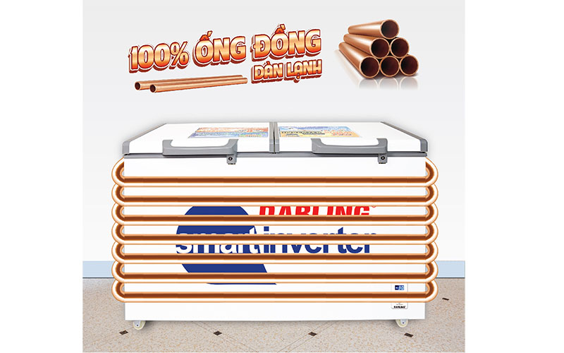 Tủ đông mát Inverter Darling DMF-4699WSI - Hàng chính hãng