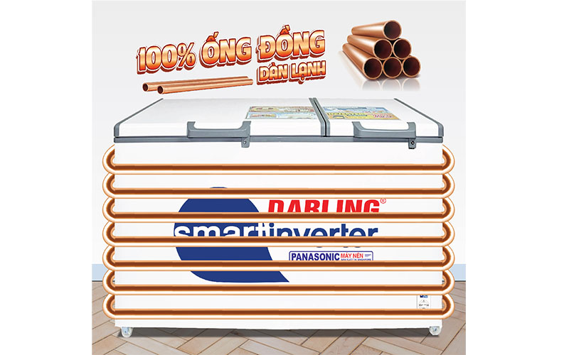 Tủ đông mát Inverter Darling DMF-7699WSI - Hàng chính hãng