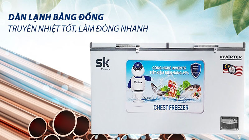 Tủ đông mát Inverter Sumikura SKF-400DI - Hàng chính hãng