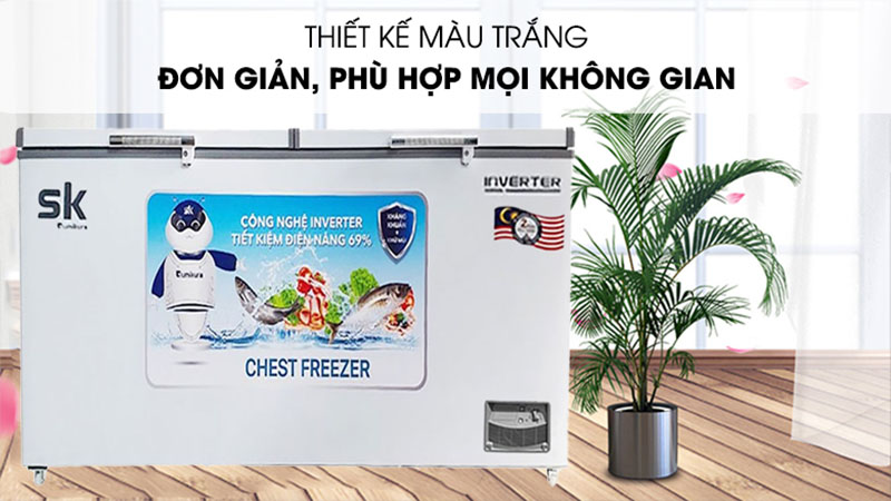 Tủ đông mát Inverter Sumikura SKF-400DI - Hàng chính hãng