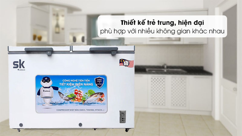 Tủ đông mát Sumikura SKF-300D - Hàng chính hãng