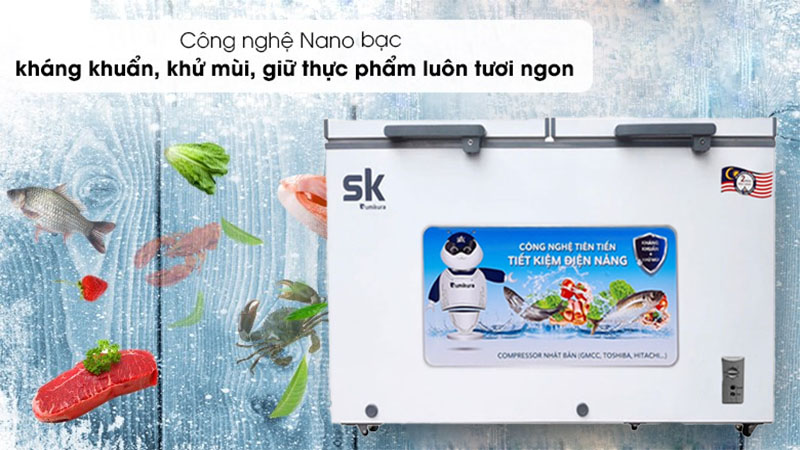 Tủ đông mát Sumikura SKF-300D - Hàng chính hãng