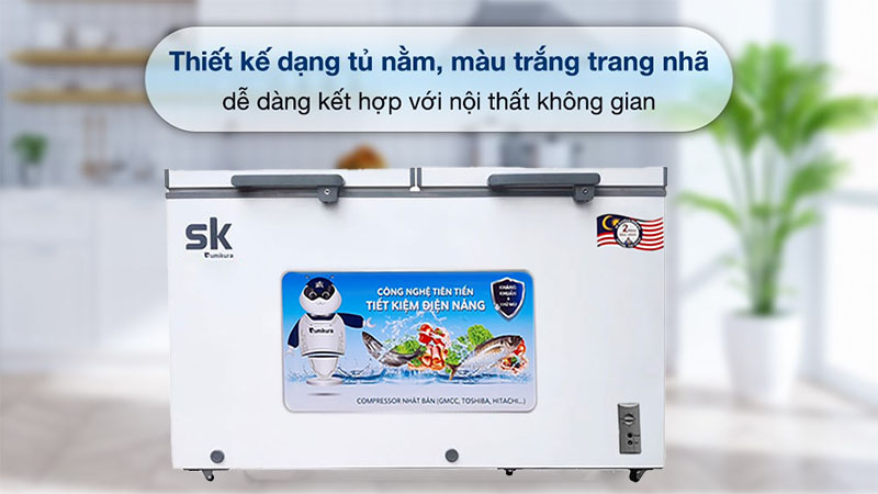 Tủ đông mát Sumikura SKF-350D - Hàng chính hãng