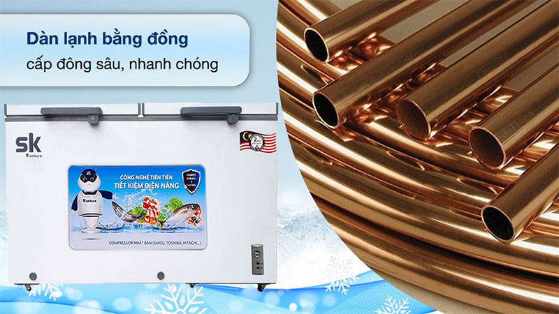 Tủ đông mát Sumikura SKF-350D - Hàng chính hãng