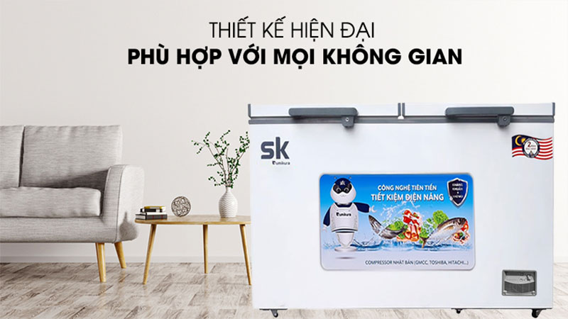Tủ đông mát Sumikura SKF-400D - Hàng chính hãng