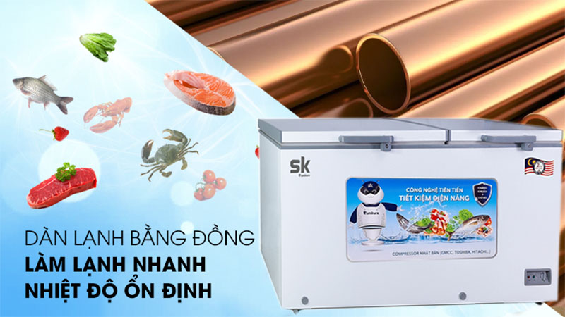 Tủ đông mát Sumikura SKF-500D - Hàng chính hãng