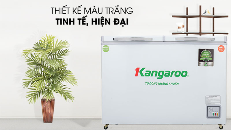 Tủ đông mát kháng khuẩn Inverter Kangaroo 252 lít KG400IC2 - Hàng chính hãng