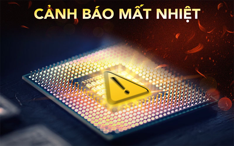 Cảnh báo mất nhiệt của Tủ đông mặt kính Hòa Phát HPF-AD6107.T1