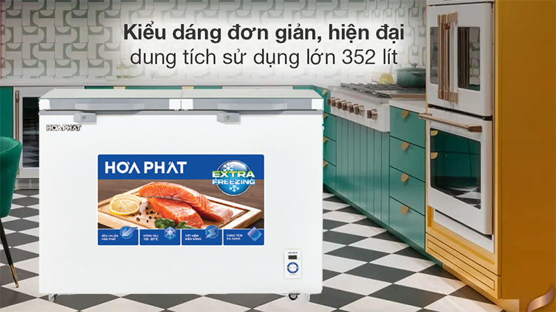 Tủ đông cánh kính Hòa Phát HPF-AD6352.T1 - Hàng chính hãng